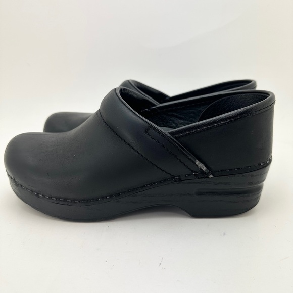 Dansko Professional Cabrio Clog Slip On Sz 35/4.5-5 Leather Casual Comfort Black - Picture 10 of 12
